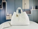 DIOR Toujours White Tote Leather Women