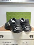 Gucci Rhyton Vintage Trainer Black Sneaker White GG Logo