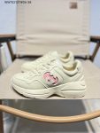 Gucci Rhyton Vintage Trainer White Sneaker Pink GG Logo