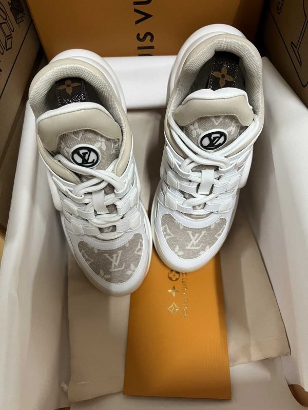 Louis Vuitton Archlight Denim Creme Monogram Sneaker Ivoire