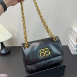 Balenciaga Monaco Black Leather Medium Chain Bag  3 Sizes