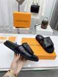 Louis Vuitton Miami Slipper Damier Velcro Grey