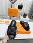 Louis Vuitton Miami Slipper Damier Velcro Grey