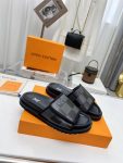 Louis Vuitton Miami Slipper Damier Velcro Grey