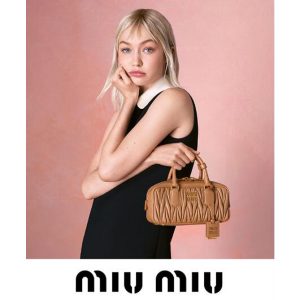 Miu Miu Arcadie Brown Leather Handbag Women 2 Sizes 10