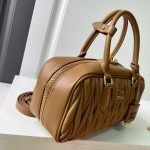 Miu Miu Arcadie Brown Leather Handbag Women 2 Sizes