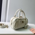 Miu Miu Arcadie White Leather Handbag Women 2 Sizes