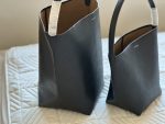 The Row NS Park Tote Leather Black 2 Sizes