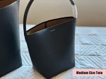 The Row NS Park Tote Leather Black 2 Sizes