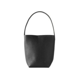 The Row NS Park Tote Leather Black 2 Sizes