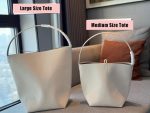 The Row NS Park Tote Leather White 2 Sizes