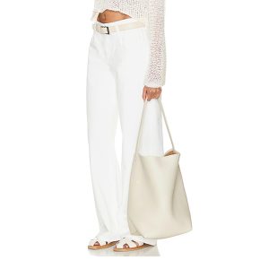 The Row NS Park Tote Leather White 2 Sizes 9