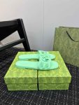 Gucci Slide Green GG Sandal Women Girls Summer