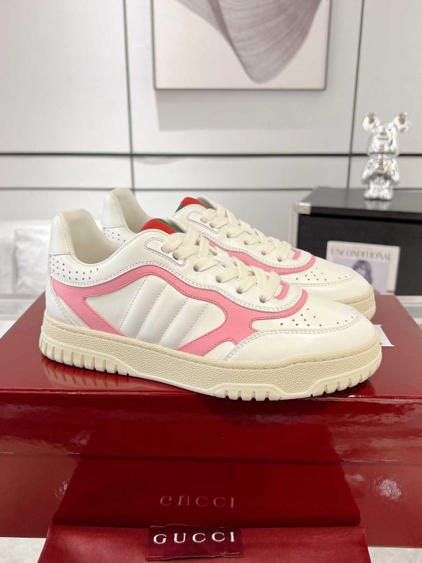 Gucci ReWeb Sneaker Women Men Red Pink