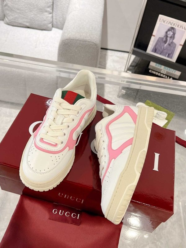 Gucci ReWeb Sneaker Women Men Red Pink