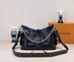 Louis Vuitton M25143 Carryall Dark MM PM Black