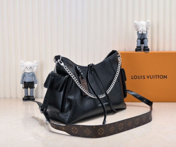 Louis Vuitton M25143 Carryall Dark MM PM Black