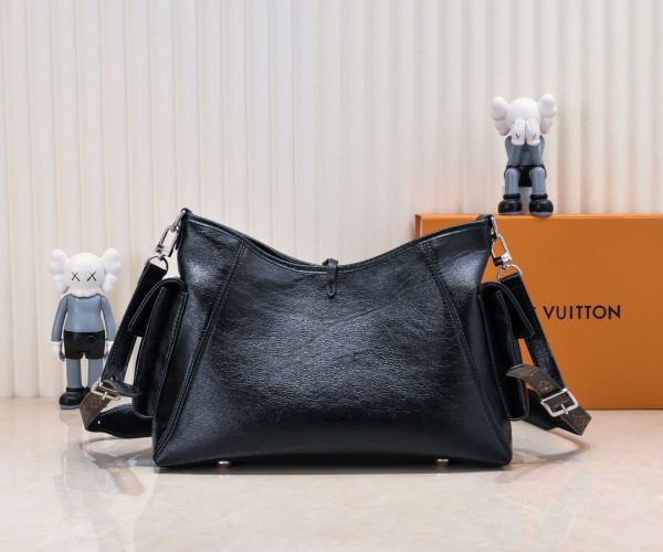 Louis Vuitton M25143 Carryall Dark MM PM Black