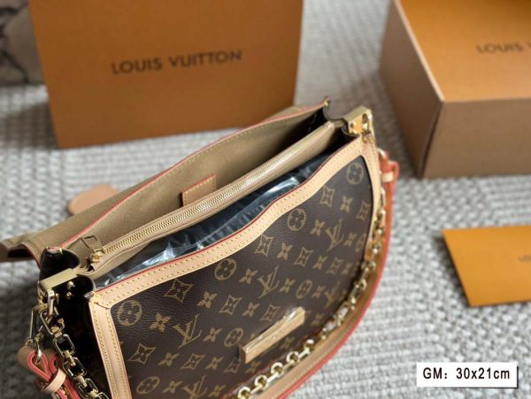 Louis Vuitton Monogram GM MM Dauphine Soft Handbag M47149