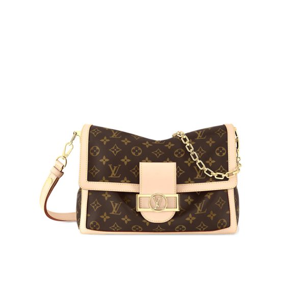 Louis Vuitton Monogram GM MM Dauphine Soft Handbag M47149