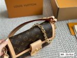 Louis Vuitton Monogram GM MM Dauphine Soft Handbag M47149