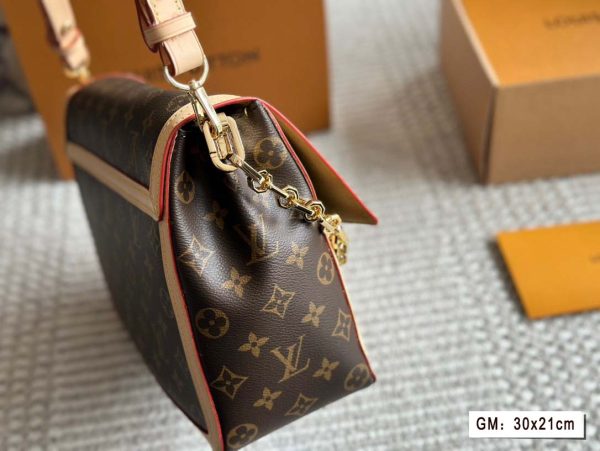 Louis Vuitton Monogram GM MM Dauphine Soft Handbag M47149