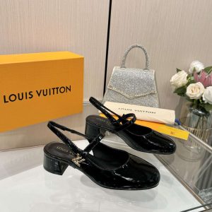 Louis Vuitton Sandal Women Mary Jane Nature Black White 1