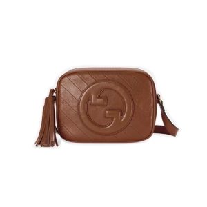 Gucci Blondie GG Shoulder Bag 742360 Black Brown White