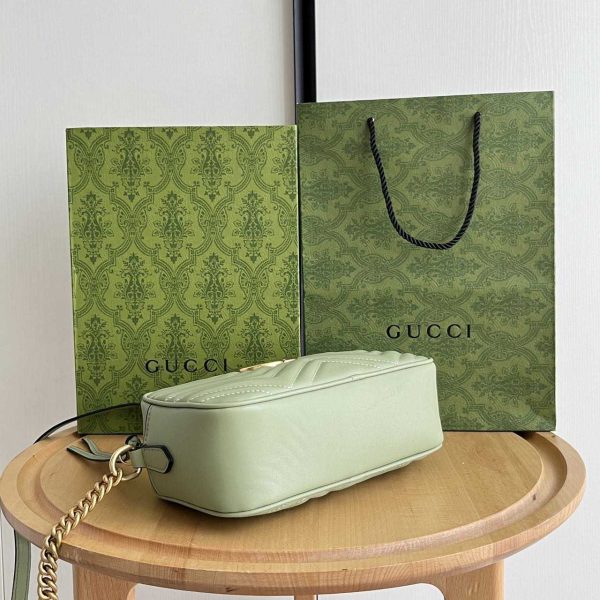 Gucci Marmont 447632 Green Handbag