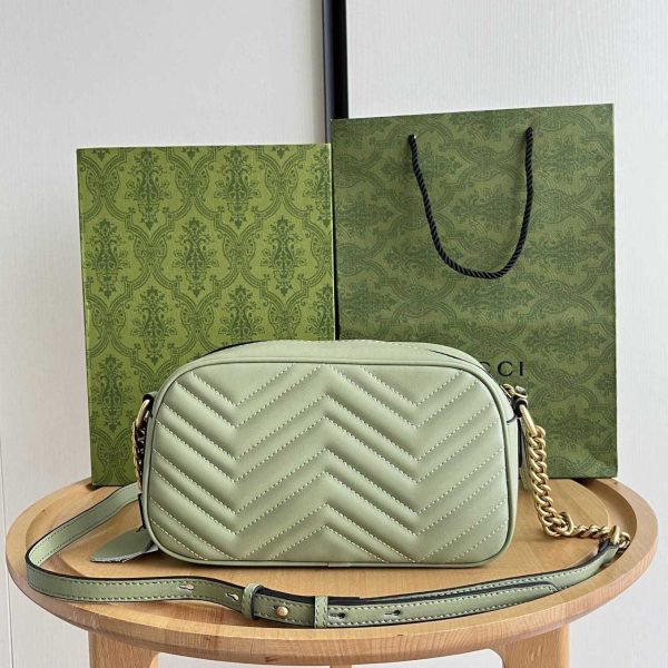 Gucci Marmont 447632 Green Handbag