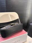 Gucci Marmont Handbag Bag Black Matelasse 446744