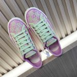 Gucci Purple Tennis 1977 Women Rhinestone Shoes