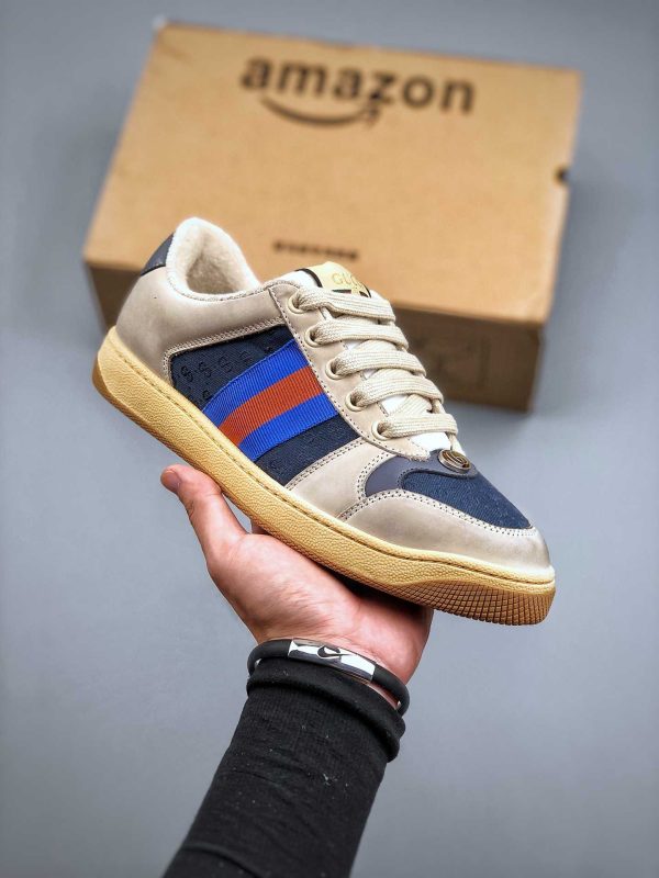 Gucci Screener GG Sneakers Blue Green