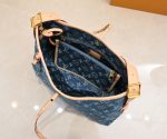 Louis Vuitton M46855 Carryall MM PM Blue Denim