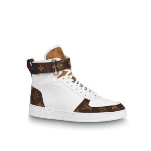 Louis Vuitton BOOMBOX High Top Sneakers White Black Women Men