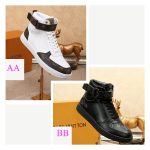 Louis Vuitton BOOMBOX High Top Sneakers White Black Women Men