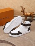 Louis Vuitton BOOMBOX High Top Sneakers White Black Women Men