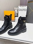 Louis Vuitton Beaubourg Combat boots Leather Women 0926