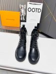 Louis Vuitton Beaubourg Combat boots Leather Women 0926