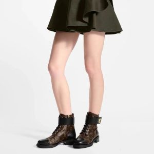 Louis Vuitton Beaubourg Combat boots Leather Women 0926 14