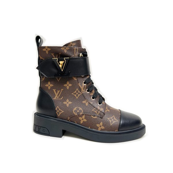 Louis Vuitton Beaubourg Combat boots Leather Women 0926