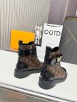 Louis Vuitton Beaubourg Combat boots Leather Women 0926