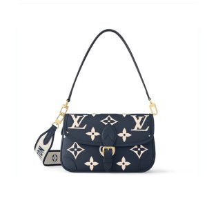 Louis Vuitton M46049 Diane Black Grey Women Bag