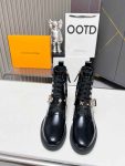 Louis Vuitton Monogram Short Boots Leather Women 711688