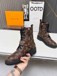 Louis Vuitton Monogram Short Boots Leather Women 711688